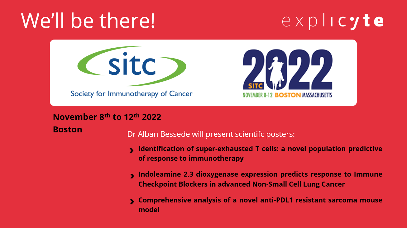 Meet Explicyte! Join us at  The 37th annual SITC event in Boston