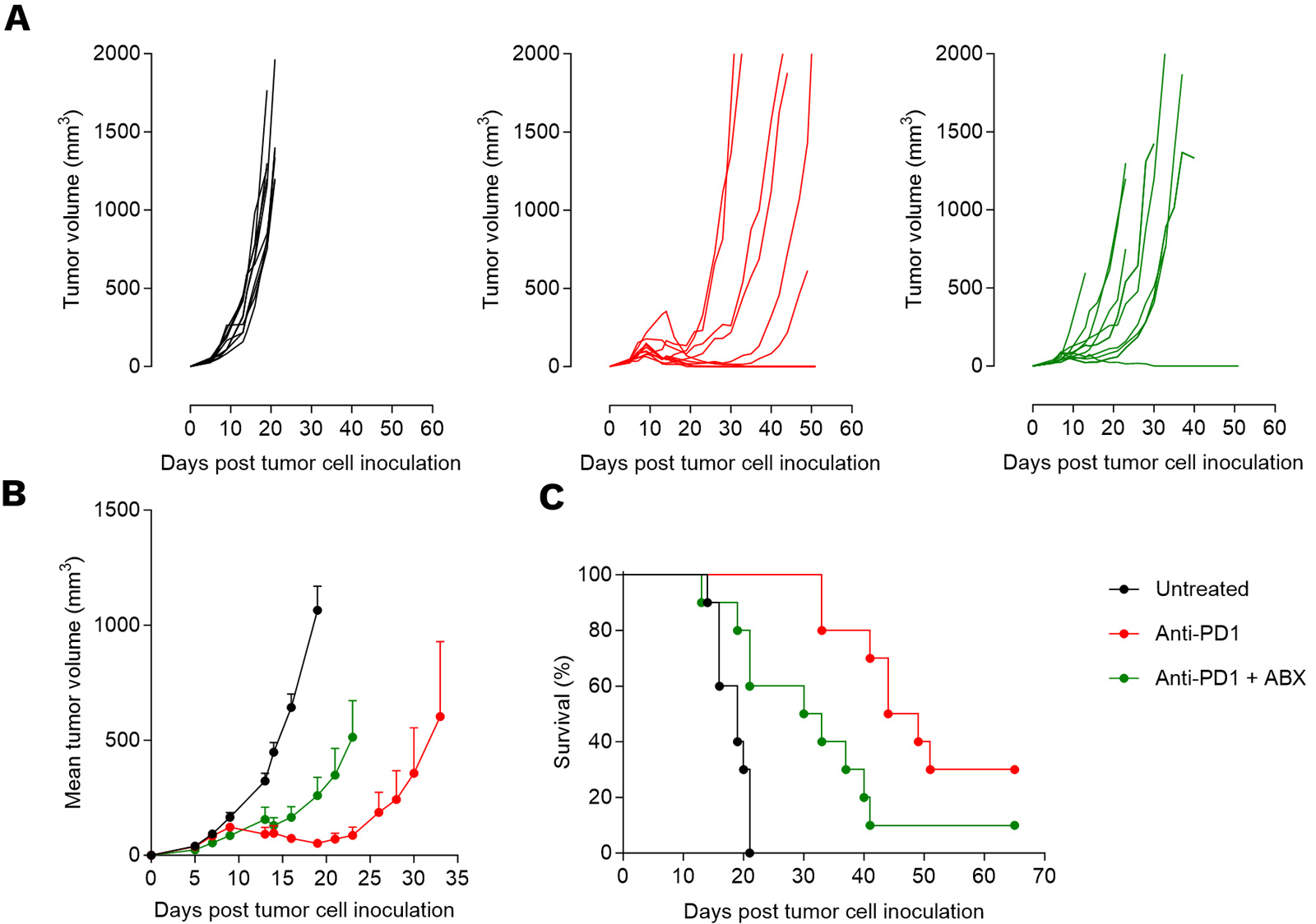 anti tumor activity anti-PD1 in vivo model MC38 CRO services