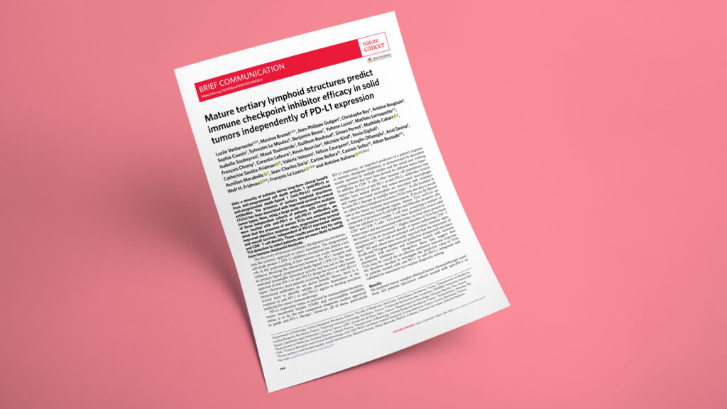 Mature tertiary lymphoid structures predict immune checkpoint inhibitor efficacy in solid tumors independently of PD-L1